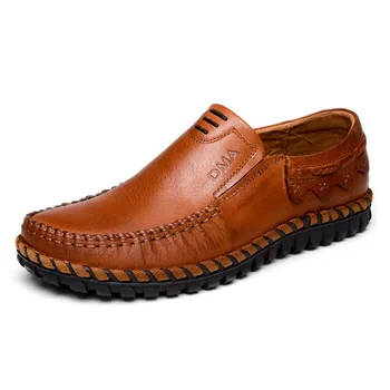Quality Men Casual Flat Leather Shoes 