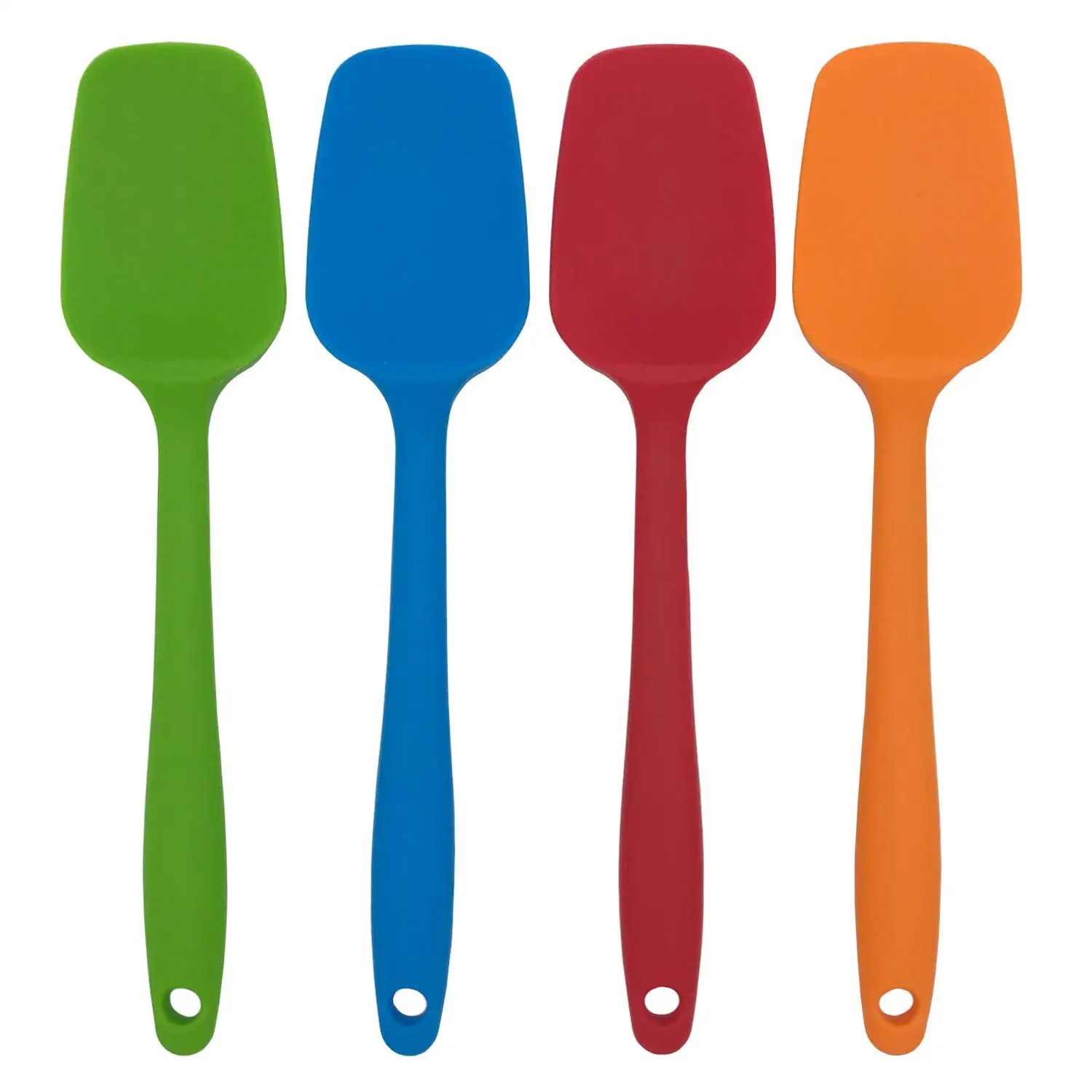 

large size 4 pcs set Heat-Resistant Non-Stick silicone spatula spoon, Customized