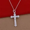 silver plated jewelry cheap western silver cross necklace