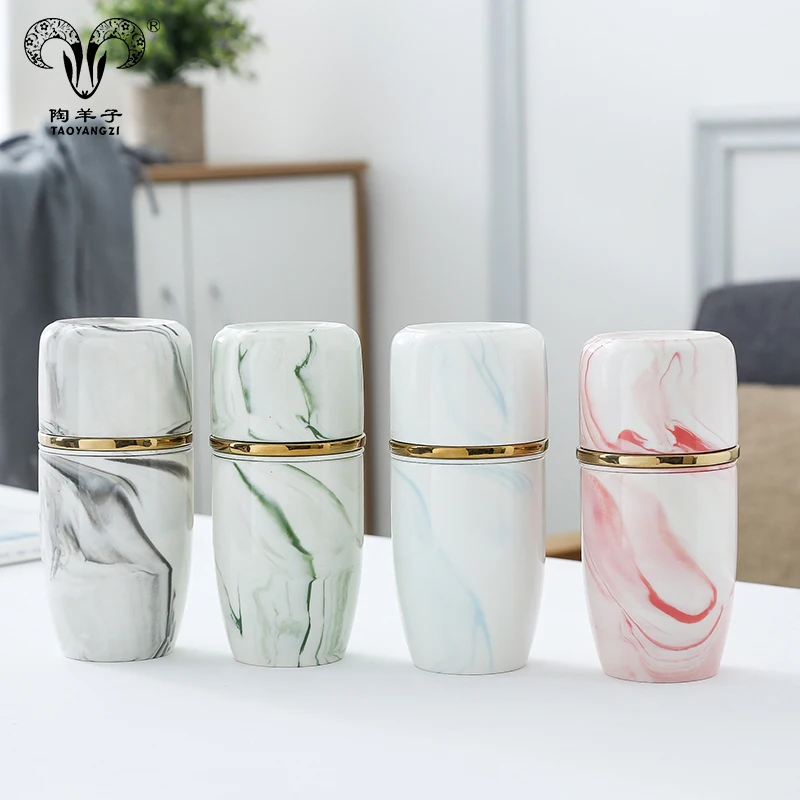 

Factory custom various models colorful coffee mug travel cup wholesale high quality Ceramic Mug with lid, Pink;blue;grey;green