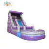 huge inflatable outdoor palm water slide with slip and sliding pool