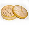 Round Shapenatural Mountain Bamboo Material Food Dumpling Steamer
