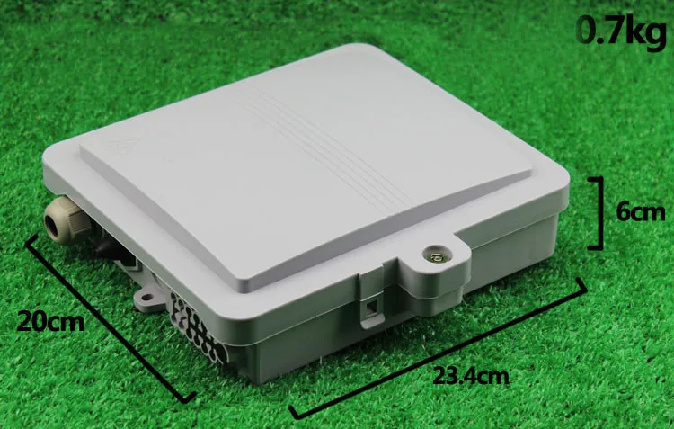 Outdoor ABS Material Waterproof 12 Cores Mini FTTH Fiber Optic Termination Box with SC Adapter