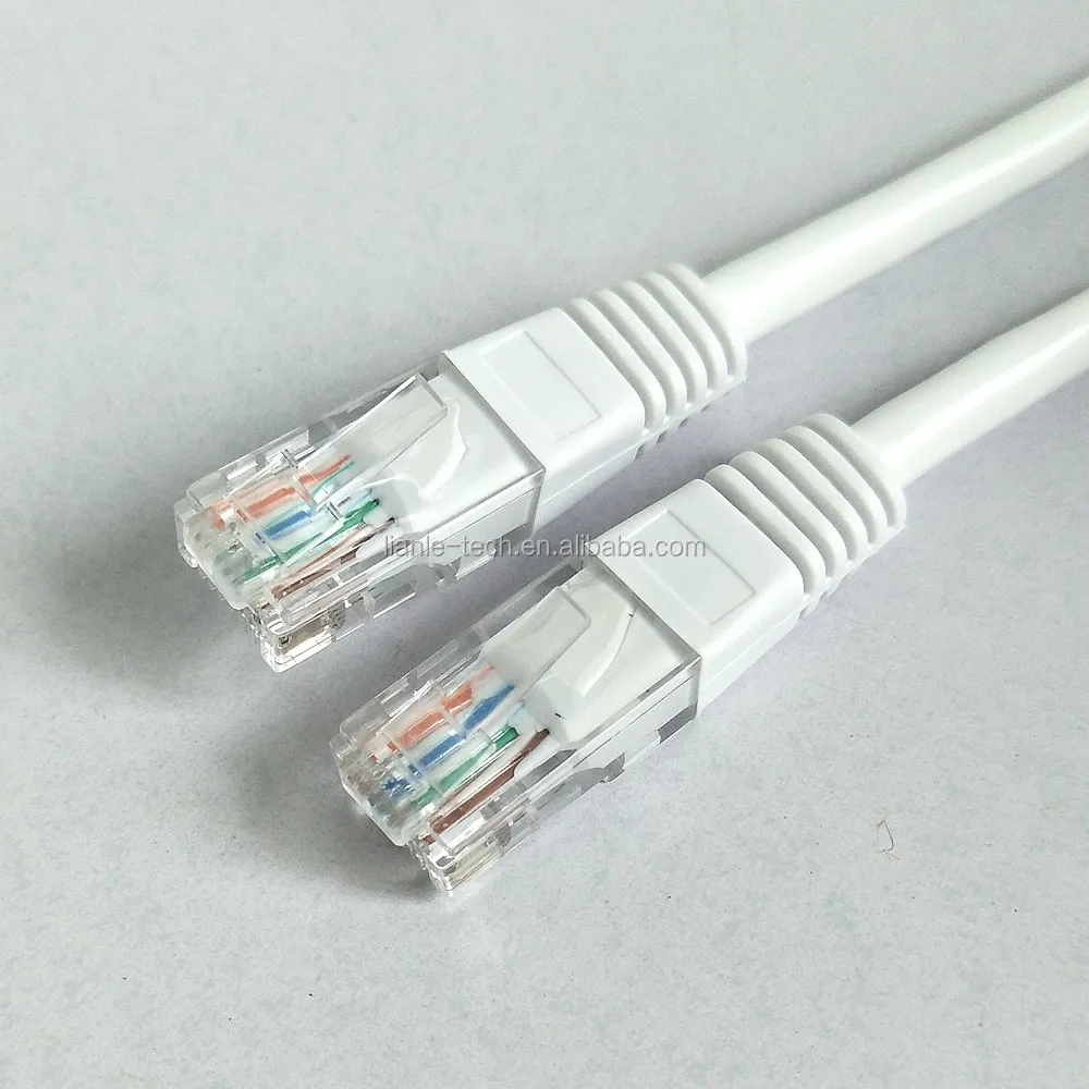 White/custom 2 Meters White 8 Pairs Utp Cat5e 28awg 4p Cable For 16