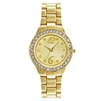 

Best selling cheap good quality water resistant Japan movt gold women watch rhinestone watch cloth dress alloy band