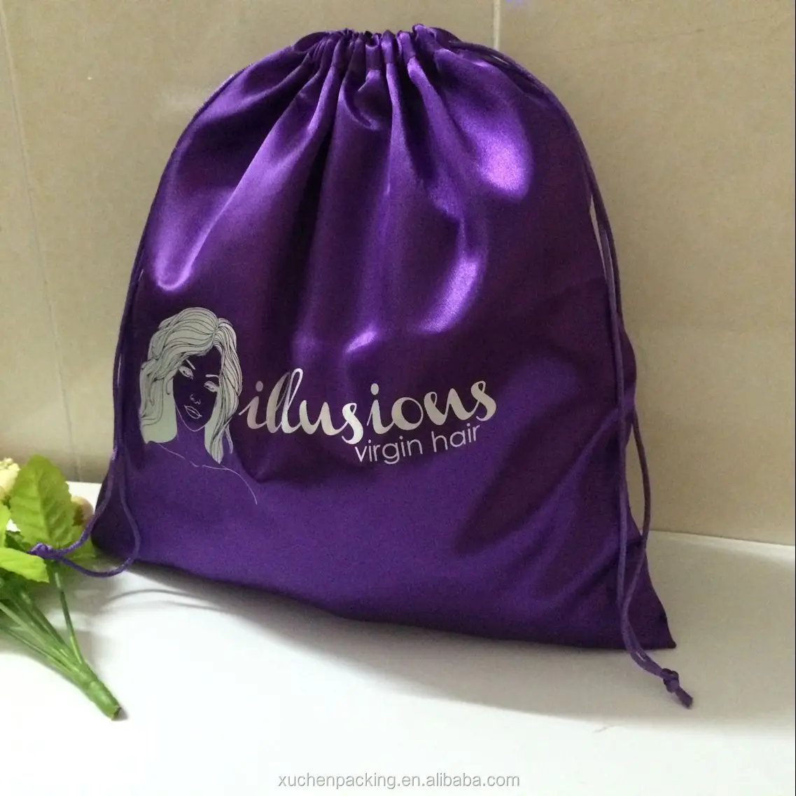 Wholesale Large Satin Silk Bags For Hair,Custom Satin Wig Bags,Hair