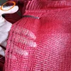 52*85 cm Light red onion cheap PE/PP raschel leno mesh bag for sale