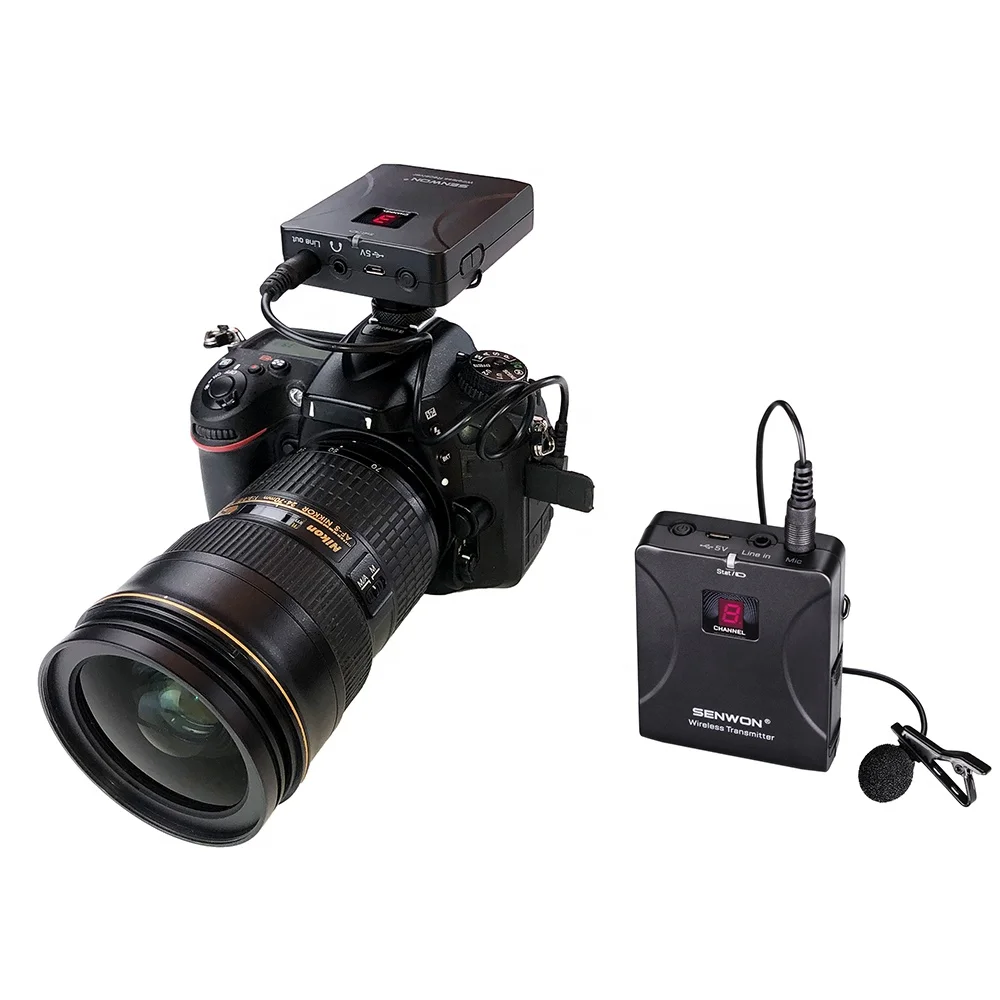

professional wireless microphone for camera video shoot interview voice recording