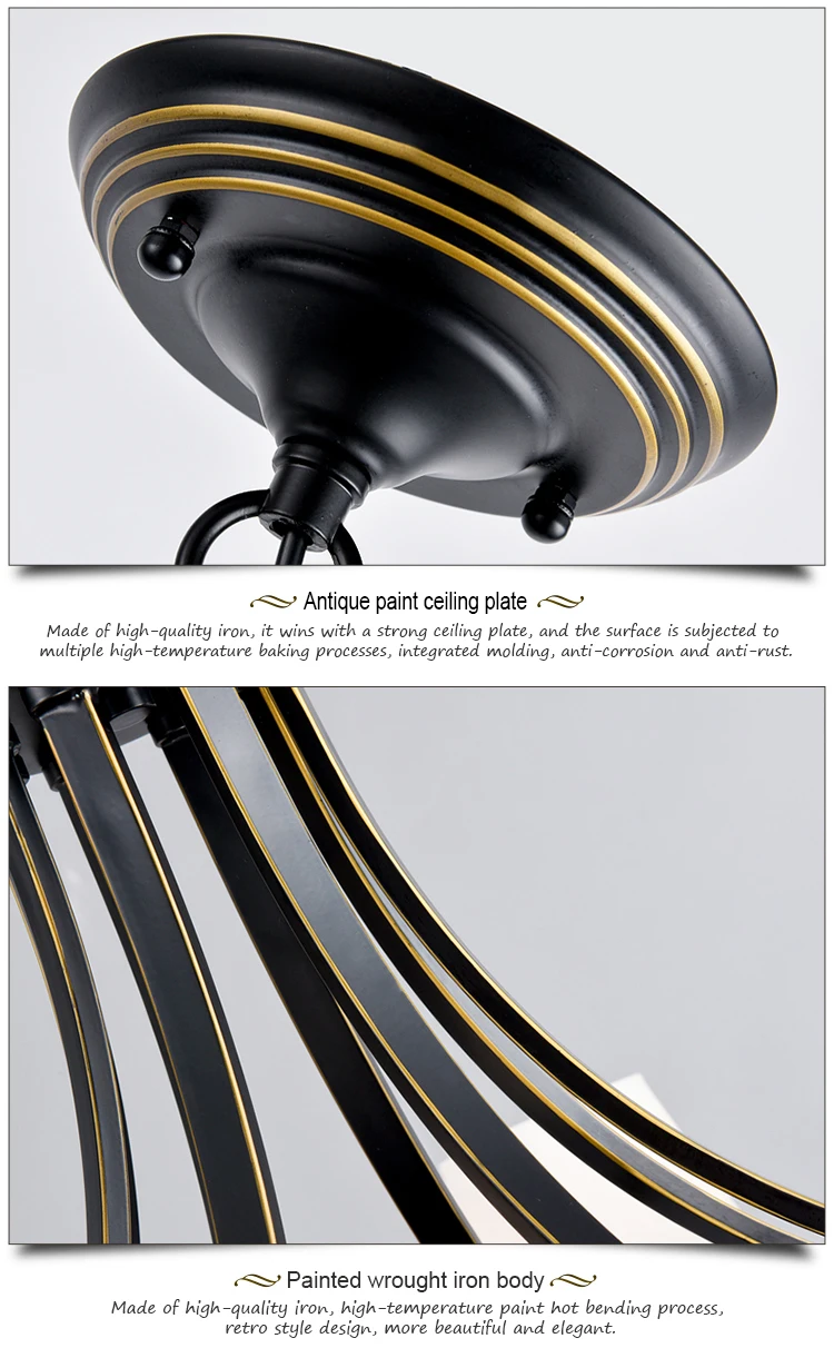 Elegant modern ceiling hanging E27 dining room bedroom lighting chandelier de table classic