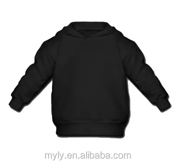 blank hoodie black