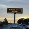 Fixed Variable Speed Limit Electronic Message Centers Traffic Signs DIP SMD LED Display Screen, P8 P10 LED Display Outdoor