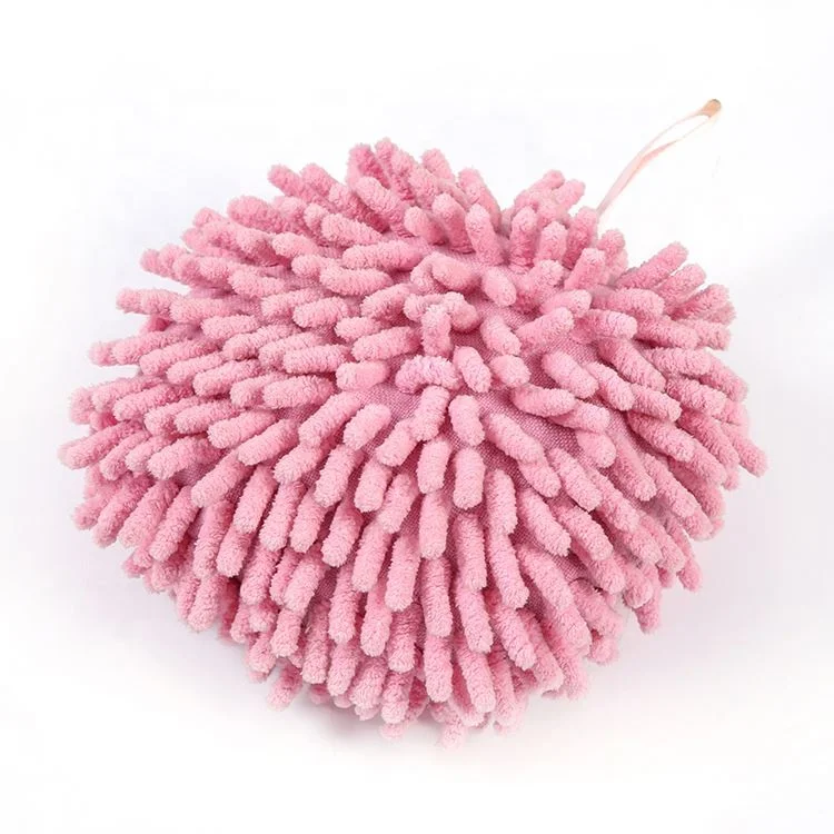 

hot style Microfiber chenille hand dry chenille cleaning towel yarn ball productos de limpieza