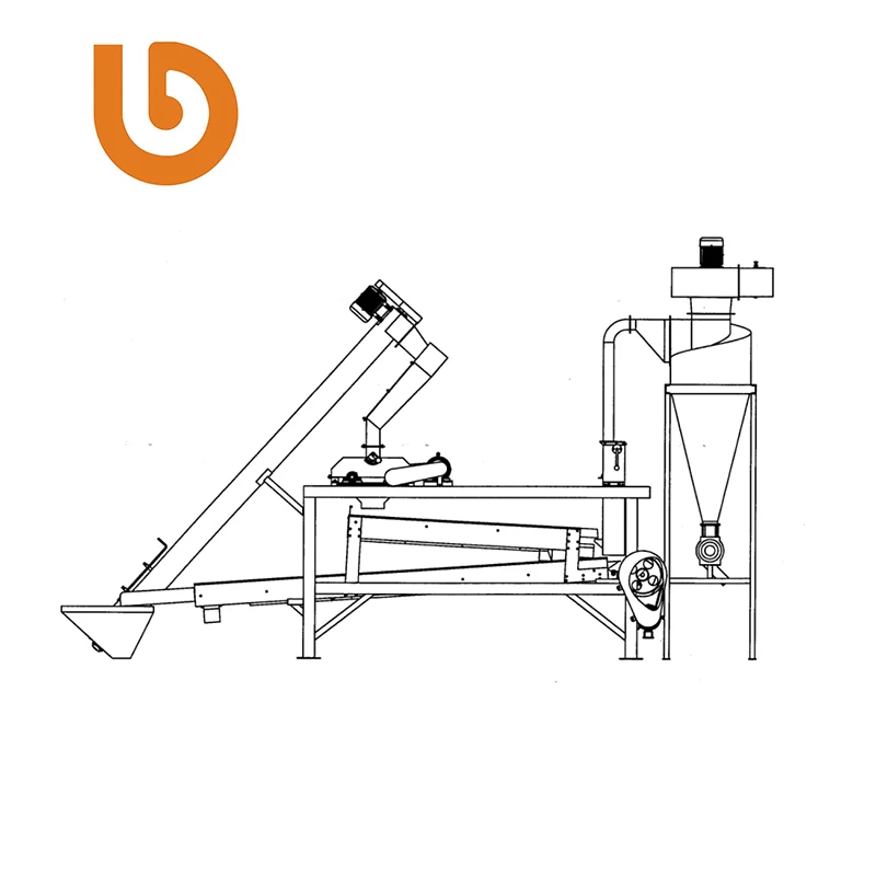 
Pumpkin seeds shelling hulling veneer peeling machine 