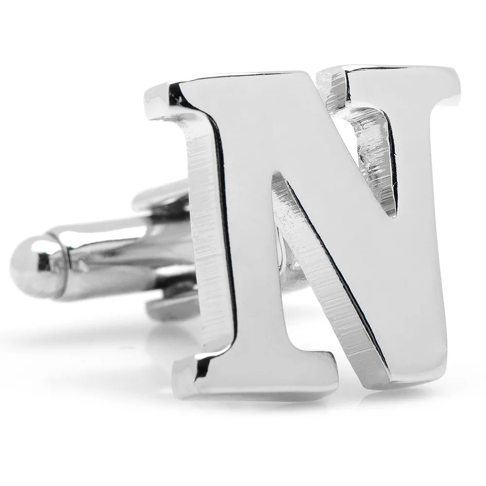 

Letter and initial cufflinks alphabet N