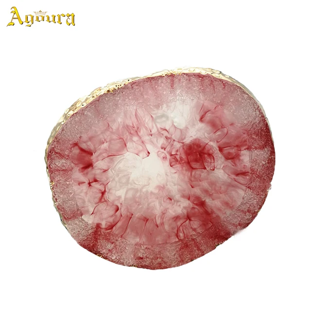 

Natural Agate slice coaster colorful Agate Coaster