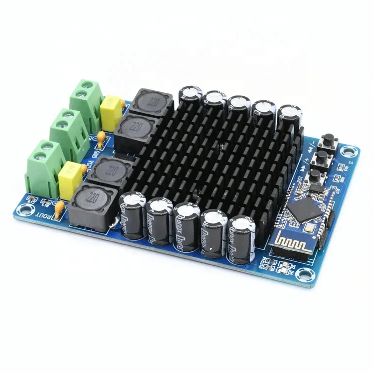 Taidacent Bluetooth Audio Digital power amplifier Board 100W+100W CSR8635 4.1 High Power Stereo Amplifier TDA7498 tda7498e