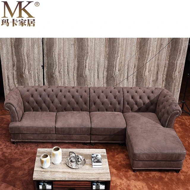Alibaba Italian Chesterfield Corner Sofa Factory Direct Small Home Living Room Funiture Fauteuil Modernes Designer Furniture From
