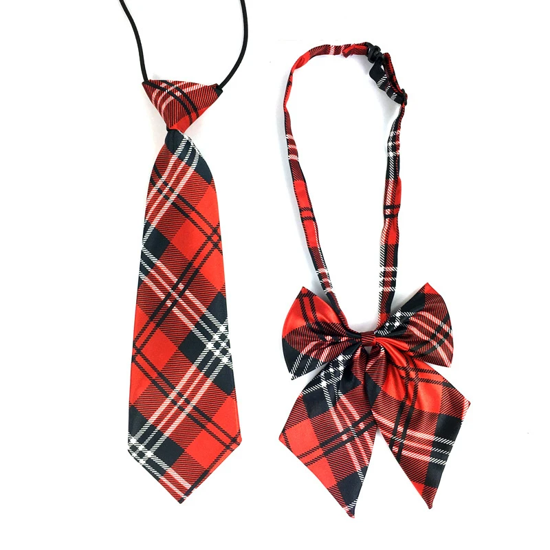 High quality Unisex Imitation silk tie collar flower cable tie student bow tie for School