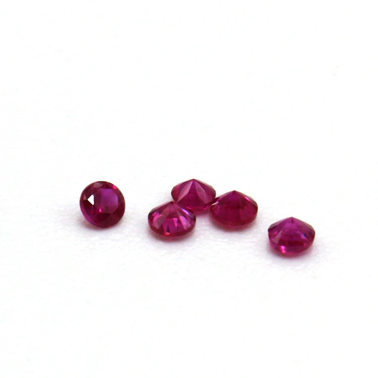 Natural Round Brilliant Cut Natural Ruby Stone Price Per Carat - Buy