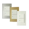 A1 Plastic Material 2 Gang 1 Way Electric Wall Switch 74*118mm