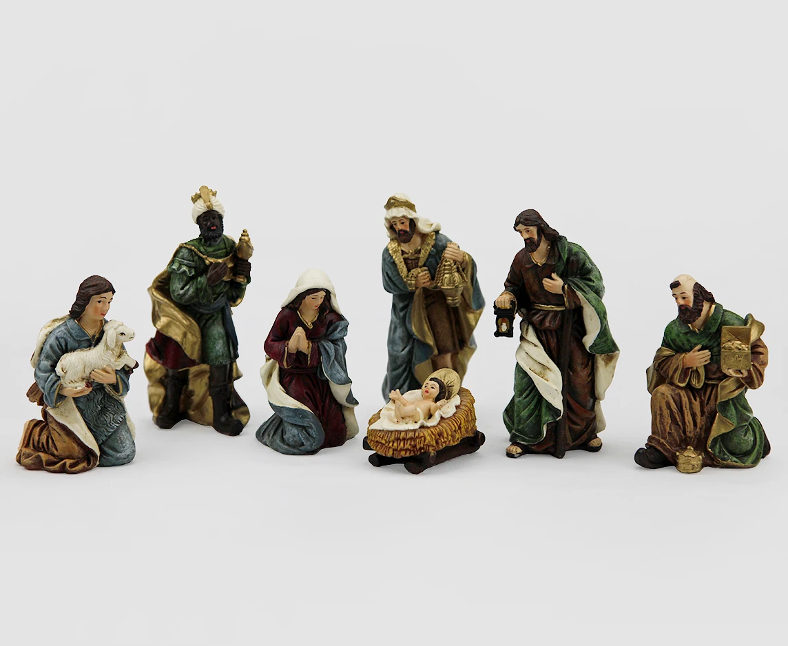 Resin Indoor Catholic Resin Statues Christmas Catholic Nativity Set ...