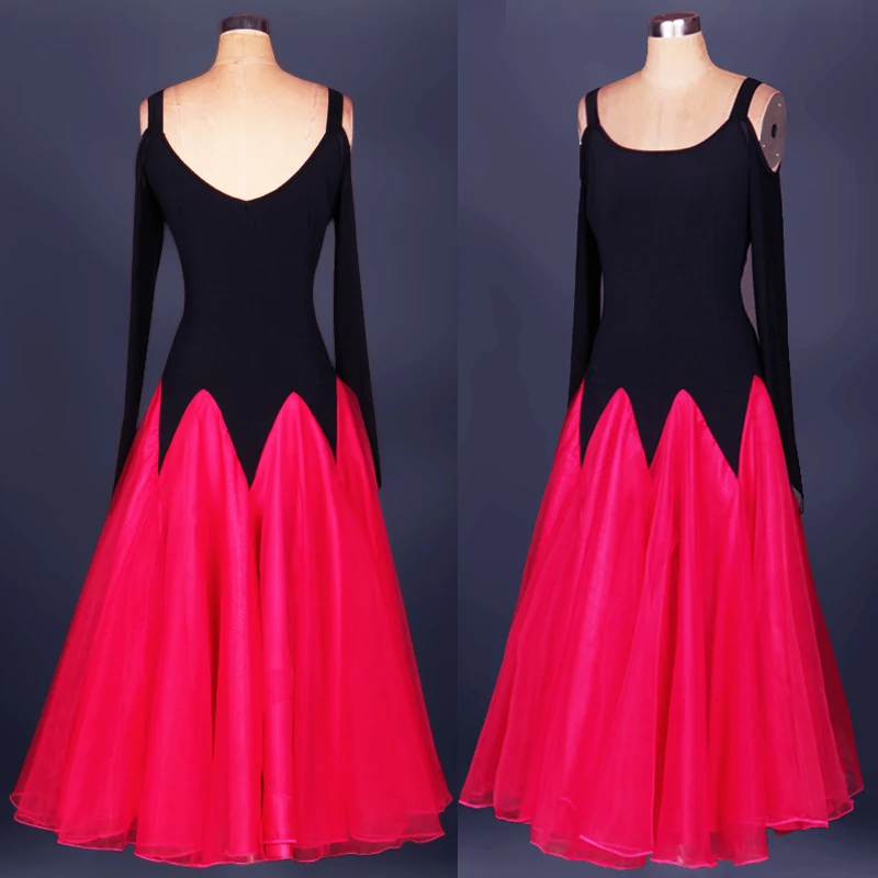 

Wholesale Custom Plus Size Long Sleeve Standard Sexy Ballroom Dance Dress Girl
