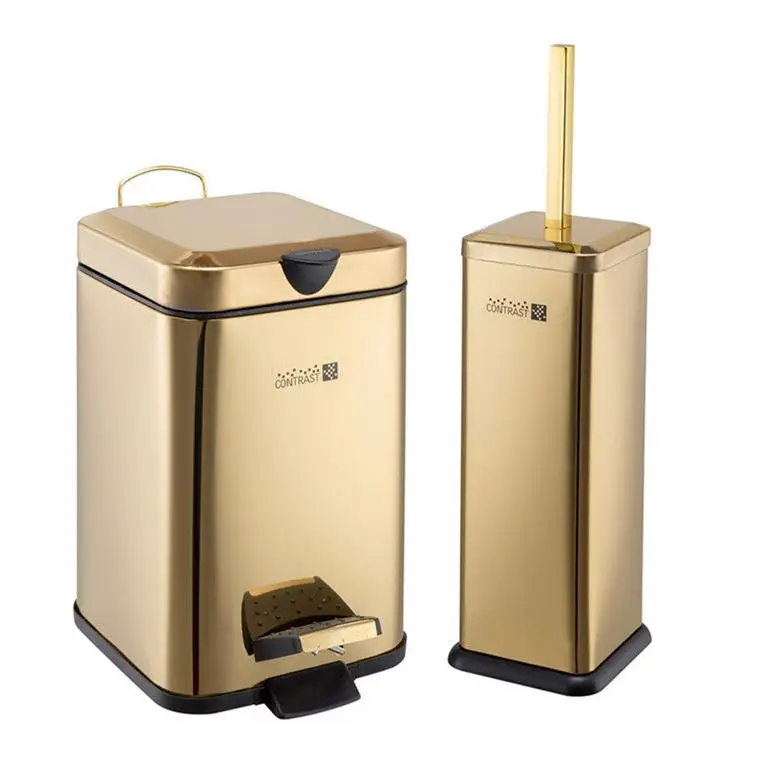 

Hot Selling Dust Bin Pop Up Trash Can, Gold/silver(customize)