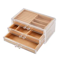 

Acrylic Transparent Jewelry Box Earrings Stud Earrings Dust Jewelry Storage Box