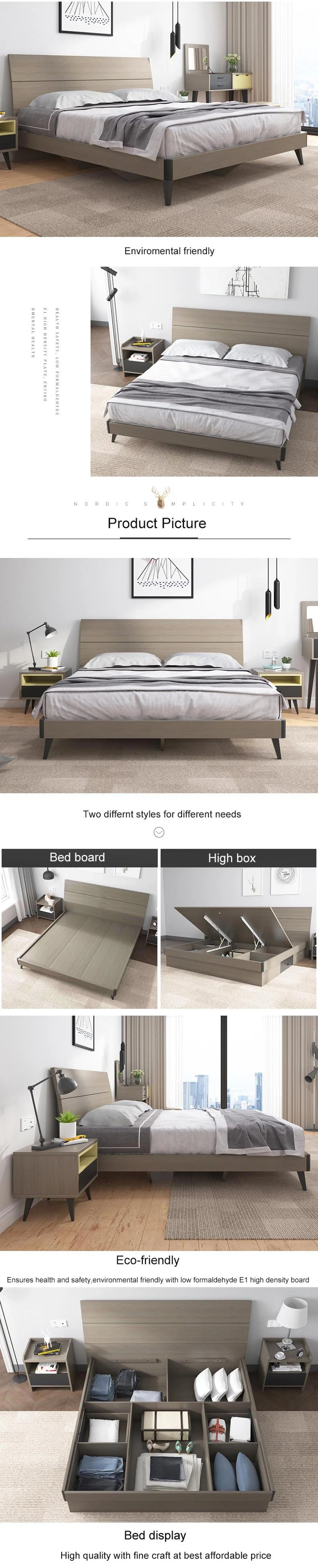 Home Furniture Bed Modern King Size and Queen Size Bed