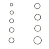 Round Stainless Steel 18 Gauge Jump Rings, Dark Silver Open Jump Rings