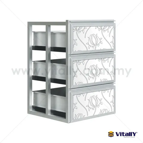 Aluminium Kitchen Drawer System Modern Design Aluminium Drawer
