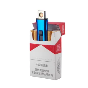 MLT77 Portable Plastic Cigarette lighter Coil Lighter cheap USB Electric promotion Lighter