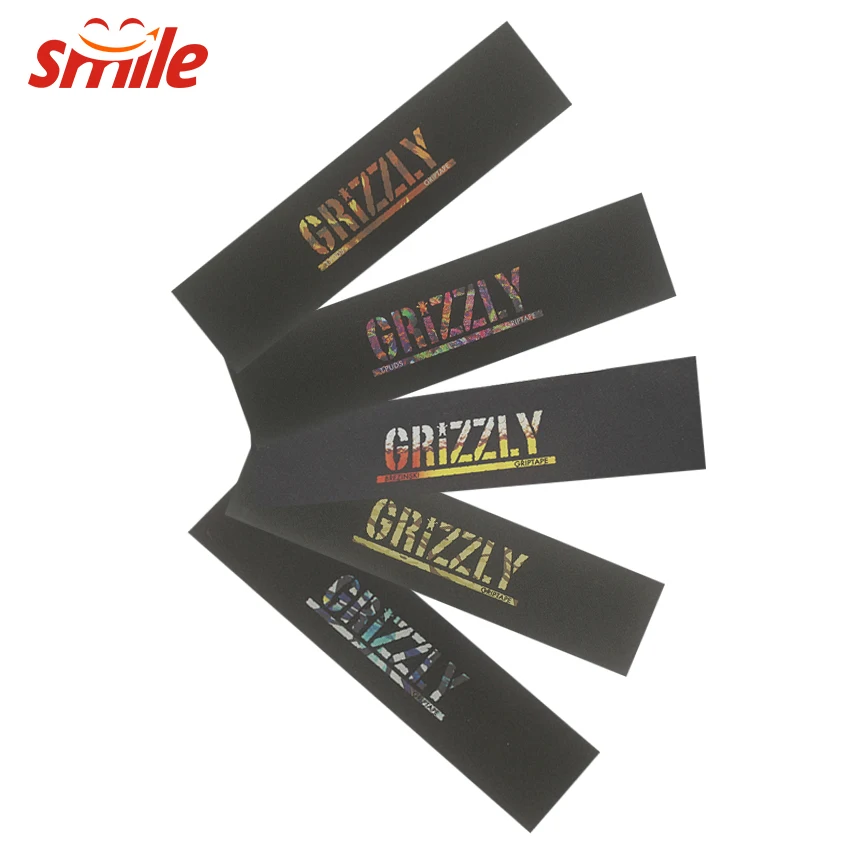

Longerboard Sandpaper Bubble Free Skating Board Sheet Grizzly Griptape 80x20cm, Customized