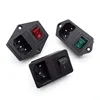 16a 250v AC-01 ac power female socket with fuse and switch pcb mount ac power socket
