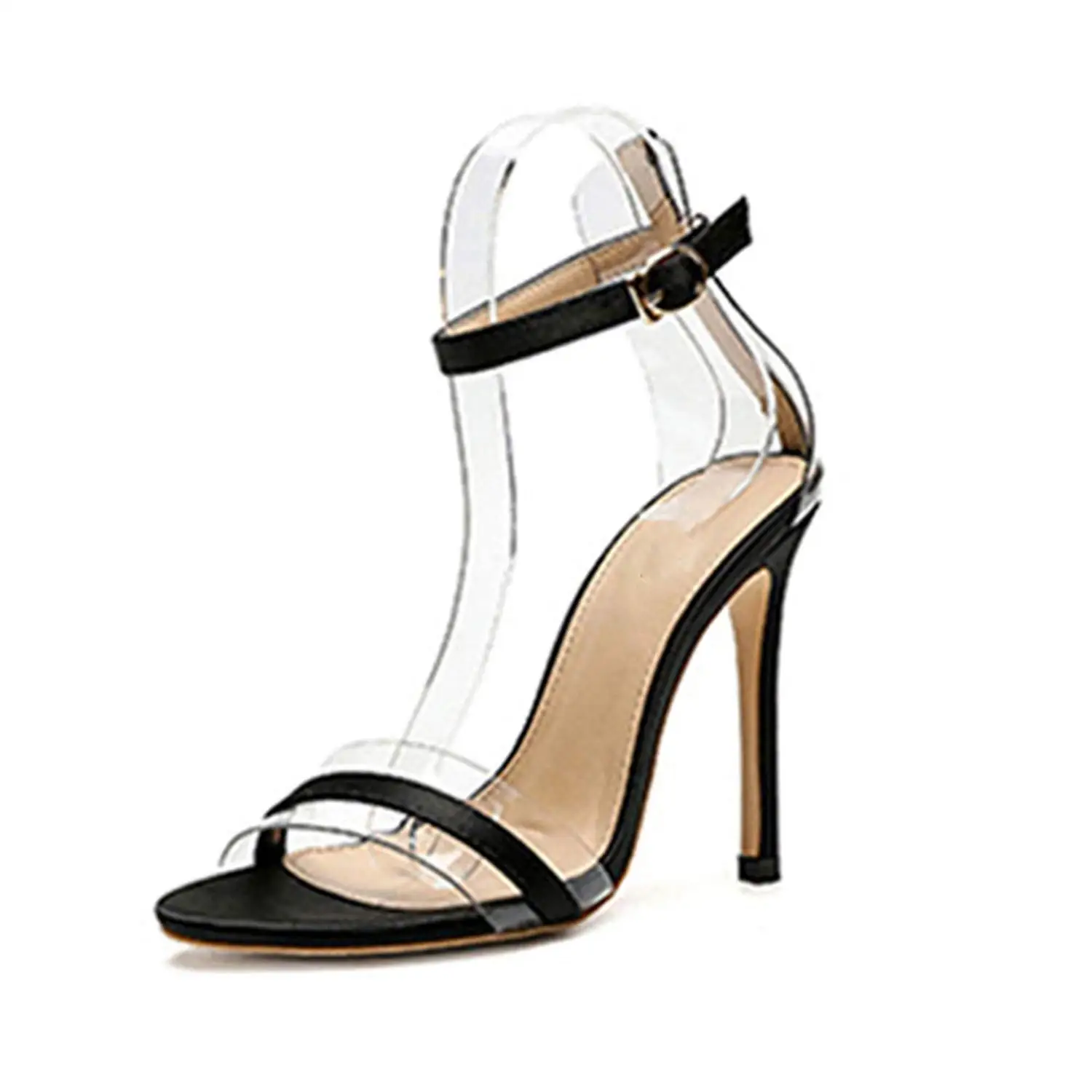Buy Rage summer shoes black bordeaux 8cm heel shoes women shoes sandal ...
