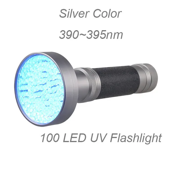 390nm Ultraviolet Scorpions Detector 100 LED 3W UV Flashlight