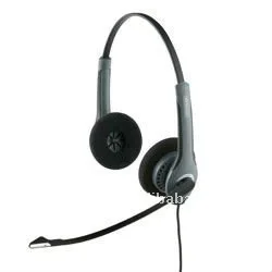 2.5mm jack binaural headphones with mic for a landline