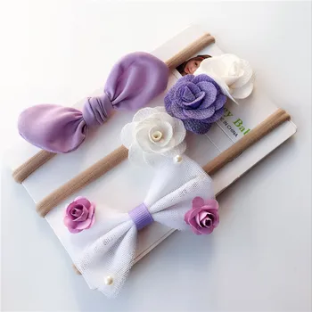 purple flower hair accessories
