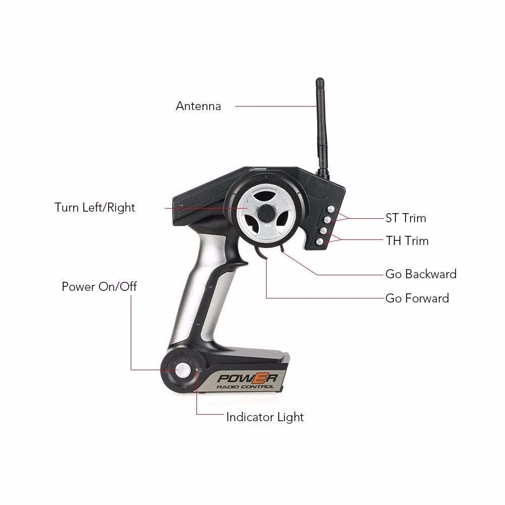 Wltoys Original L303 2.4ghz 2wd Rc Car 110 50km/h Brushed Electric Rtr