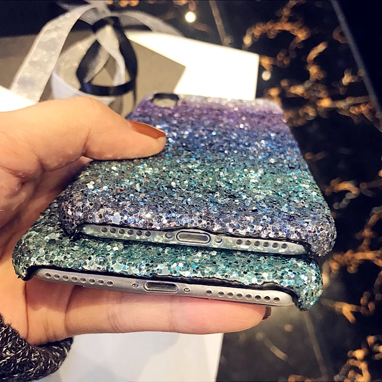 Fashion Bling Glitter Colorful Sequin Cell Phone Case For Girls For