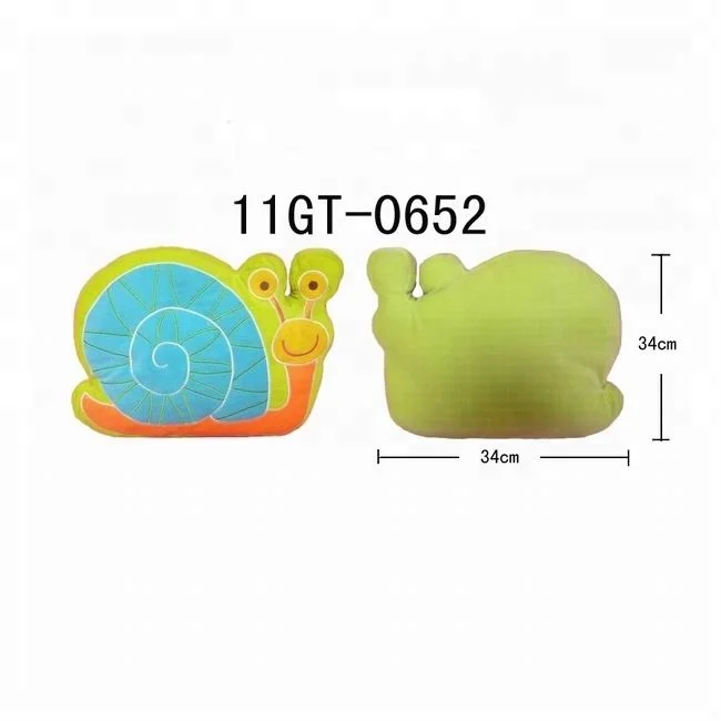 snail shape cartoon cushion cute soft car decoration throw