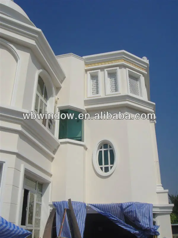Modern arch window design pvc sliding door, house PVC sliding door and fixed window