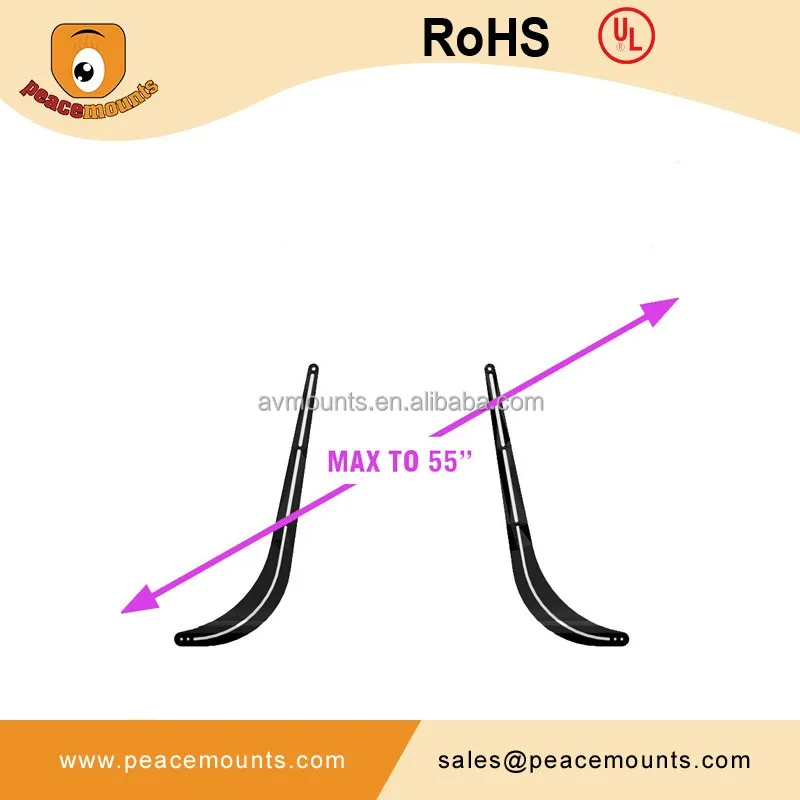 Universal ajustable barra de sonido soporte de montaje se adapta a
