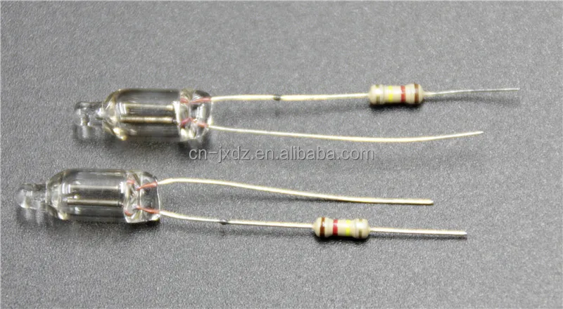 
different neon bulb neon lamp with resistor 