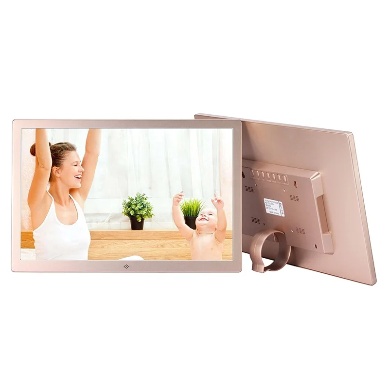 

17 Digital Electronic Photo Picture Frame Music Movie Calendar Clock with Motion Sensor Wifi