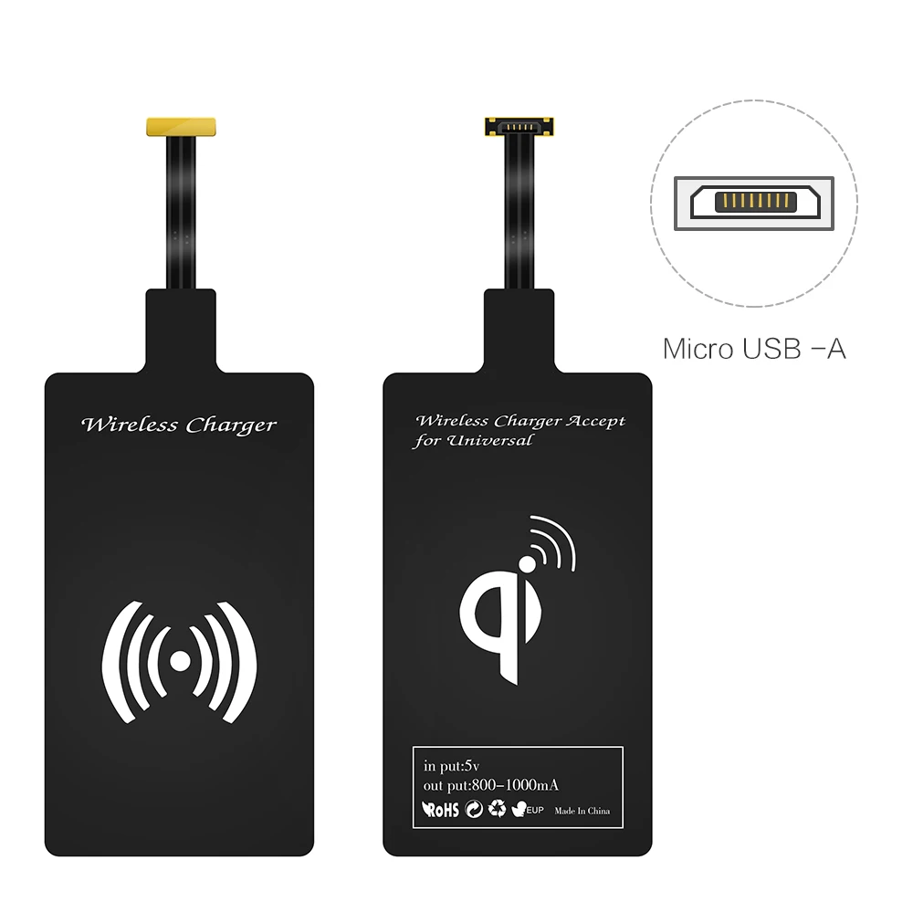 

Free Shipping 1 Sample OK RAXFLY Universal Micro Usb A Qi Wireless Charging Charger Receiver Module For Android Phone