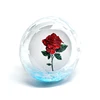Wholesale diamond shape plastic water globe DIY picture insert photo frame snow globe