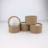 Round biodegradable container for packaging