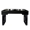 Pet Zone Designer Diner Adjustable Elevated Pet Feeder Raised Dog Feeding Station Double Bowl Stand Stainless Steel Bowl