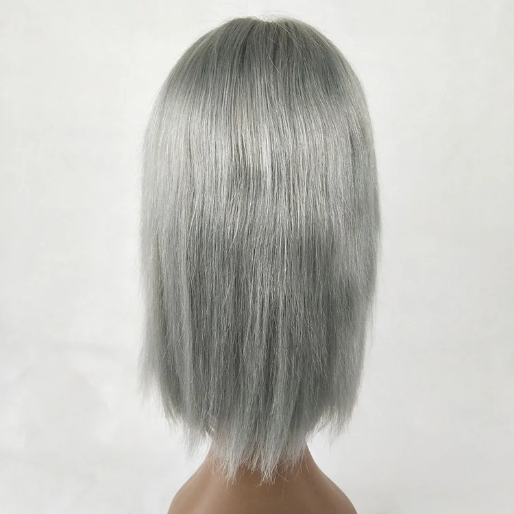 Wholesale Price 100 Human Hair Silver Gray Human Hair Wigs View